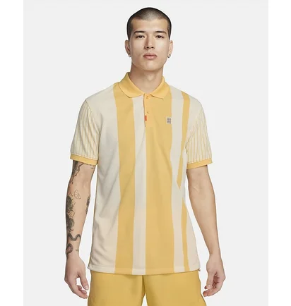 Поло чоловіче Nike Polo Dri-Fit The Polo Beige/Yellow FD5398-795