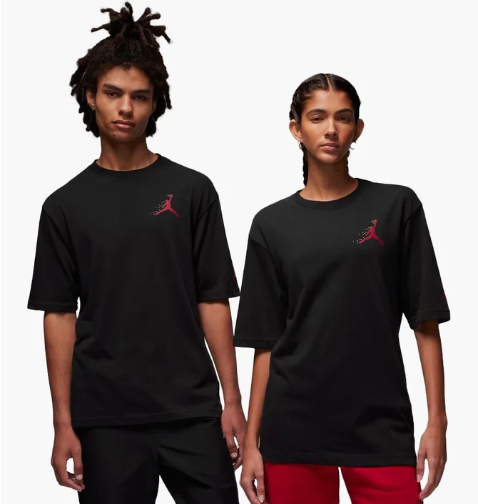 Футболка унісекс Air Jordan Flt Ess Hldy Crew Black FD7010-010