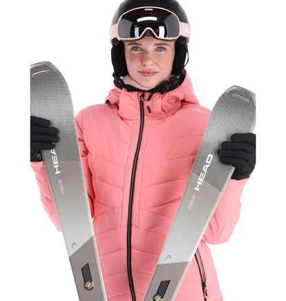 Куртка женская CMP Jacket Zip Hood Pink 33W0716-B634
