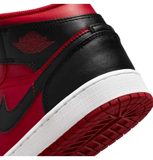 Кроссовки детские Air Jordan 1 Mid Gs Red/Black 554725-660