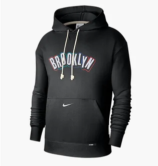 Худі чоловіче Nike Brooklyn Nets Standard Issue City Edition Black FZ0475-010