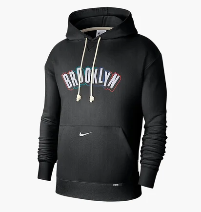 Худі чоловіче Nike Brooklyn Nets Standard Issue City Edition Black FZ0475-010