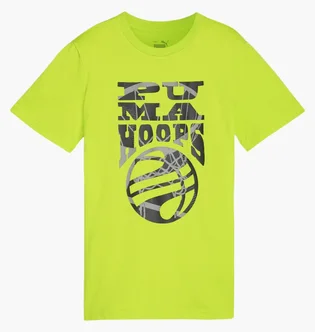 Футболка детская Puma Basketball Blueprint Green 679282-39