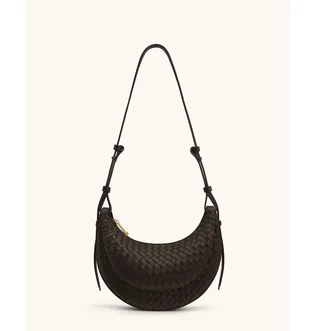 Сумка женская JW PEI Sharon Woven Crossbody Bag Coffee Brown BB2025BG123943JWP