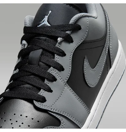 Кросівки чоловічі Air Jordan 1 Low Grey/Black IU7550-065
