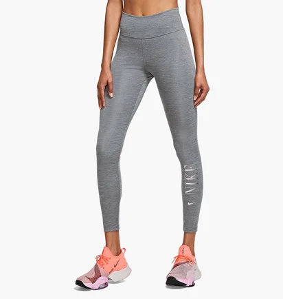 Лосины женские Nike W One Df Gfx Pk Mr 7/8 Tgt Grey DD4555-068