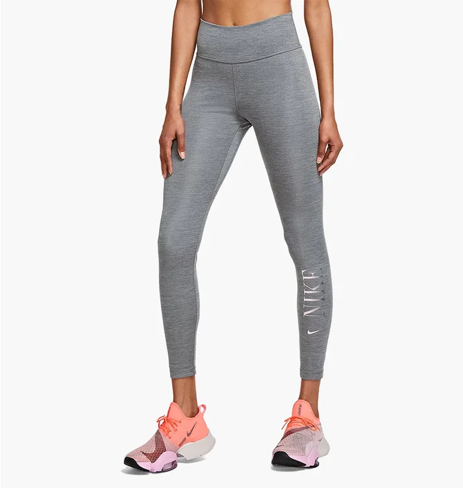 Лосины женские Nike W One Df Gfx Pk Mr 7/8 Tgt Grey DD4555-068