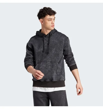 Худи мужское Adidas All Szn Garment-Wash Black IJ6929