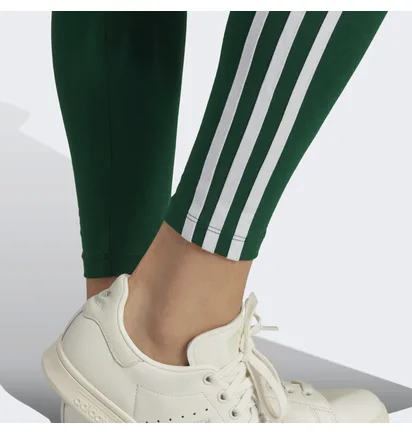 Леггинсы женские Adidas Adicolor Classics 3-Stripes Leggings Green Ib7385