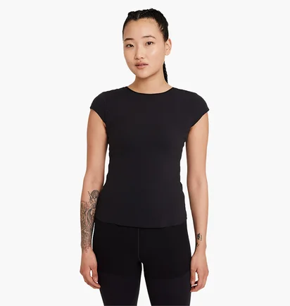 Футболка жіноча Nike Yoga Luxe T-Shirt Black DC5257-010