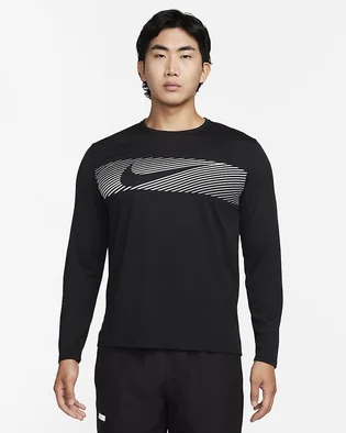 Лонгслів чоловічий Nike Dri-Fit Flash Black FB8552-010