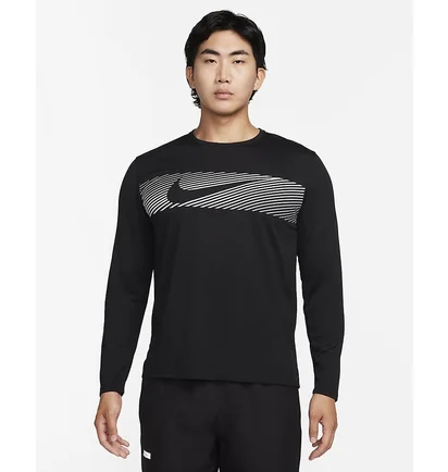 Лонгслів чоловічий Nike Dri-Fit Flash Black FB8552-010