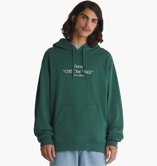 Худи мужское Vans Quoted Loose Pullover Hoodie Green VN000GE2BDX