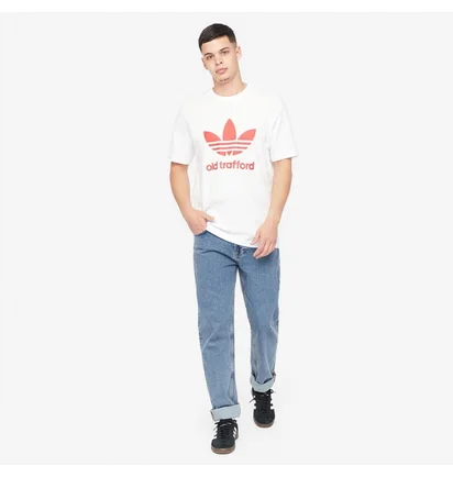 Футболка чоловіча Adidas Originals Manchester United Old Trafford Trefoil Tee White HP0452