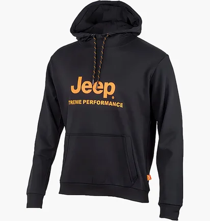 Худи мужское Jeep Hooded Sweatshirt Xtreme Performance Print Jx22A Black O102626-B968