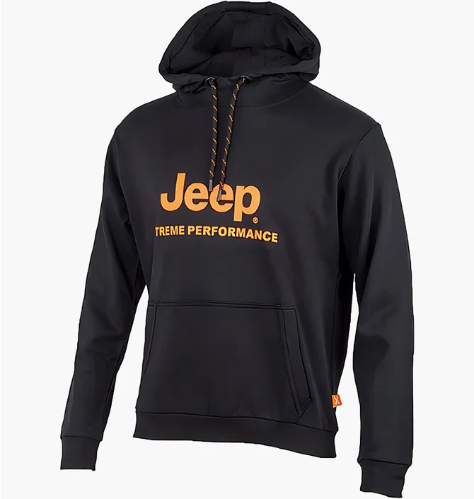 Худи мужское Jeep Hooded Sweatshirt Xtreme Performance Print Jx22A Black O102626-B968
