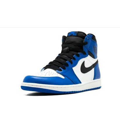Кросівки чоловічі Air Jordan 1 Retro High Og White/Blue 555088-403