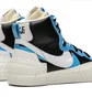 Кроссовки мужские Nike Blazer Mid Black/Light Blue BV0072-001