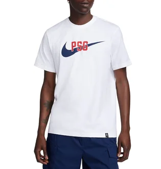 Футболка мужская Nike T-Shirt Psg M Nk Swoosh Tee White FD1040-100