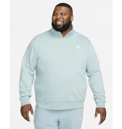 Кофта чоловіча Nike Sportswear Club MenS Brushed-Back 1/2-Zip Pullover Turquoise DD4732-309