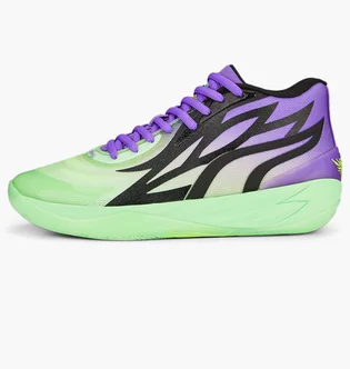 Кросівки унісекс Puma X Rick And Morty Mb.02 Basketball Shoes Green/Violet 377411-02