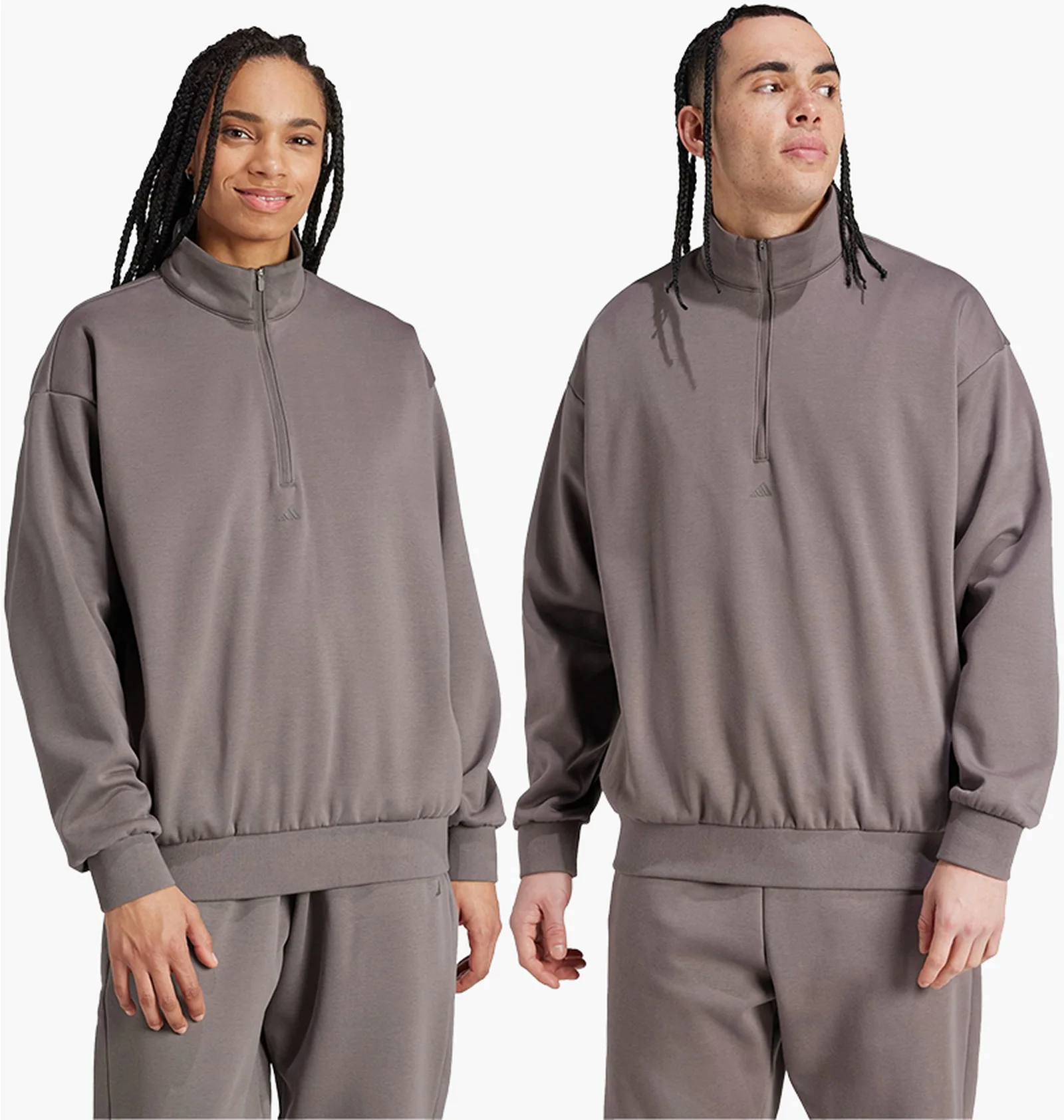 ᐉ Кофта унісекс Adidas Basketball Half-Zip Brown IW1627