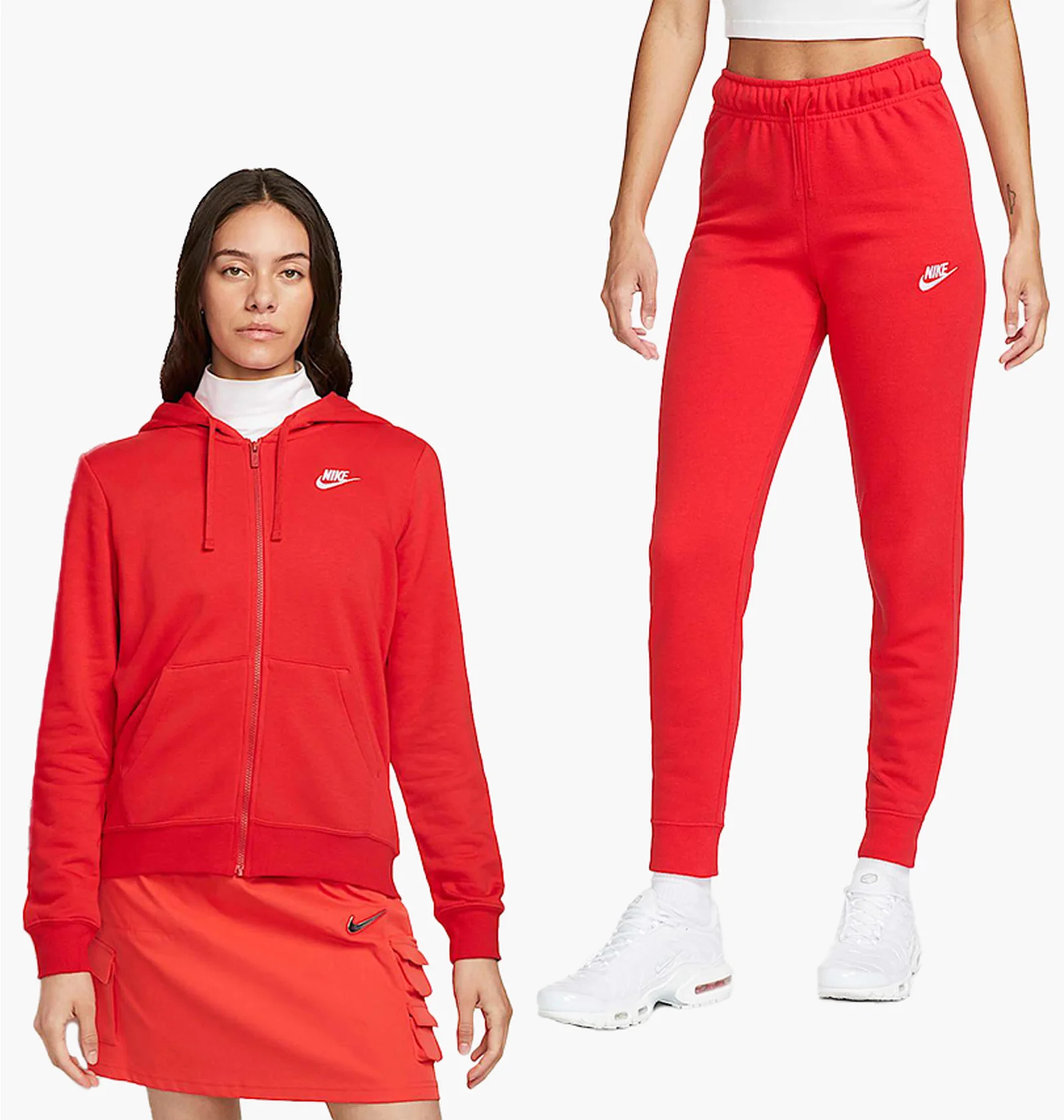 ᐉ Спортивний костюм унісекс Nike Nsw Club Flc Fz Red DQ5471-657__
