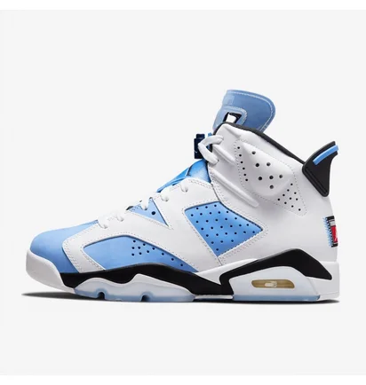Кроссовки мужские Air Jordan 6 Retro Unc Light Blue/White CT8529-410
