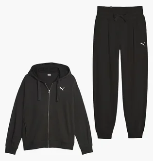 Спортивний костюм жіночий Puma Her Full-Zip Hoodie Tr High Waist Pants Black 676003-01__676006-01