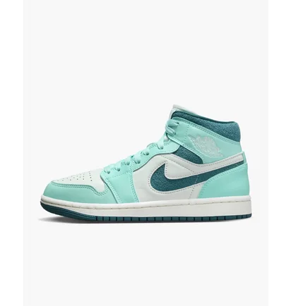 Кроссовки женские Air Jordan Air 1 Mid Se Shoes Turquoise/White DZ3745-300