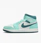 Кроссовки женские Air Jordan Air 1 Mid Se Shoes Turquoise/White DZ3745-300