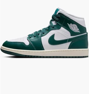 Кросівки жіночі Air Jordan 1 Mid White/Green BQ6472-133