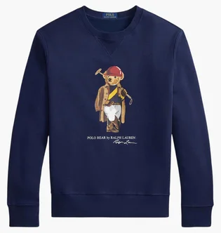 Свитшот мужской Ralph Lauren Polo Bear Blue 710B14625001