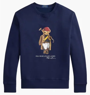 Свитшот мужской Ralph Lauren Polo Bear Blue 710B14625001