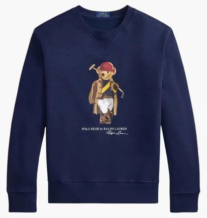 Свитшот мужской Ralph Lauren Polo Bear Blue 710B14625001