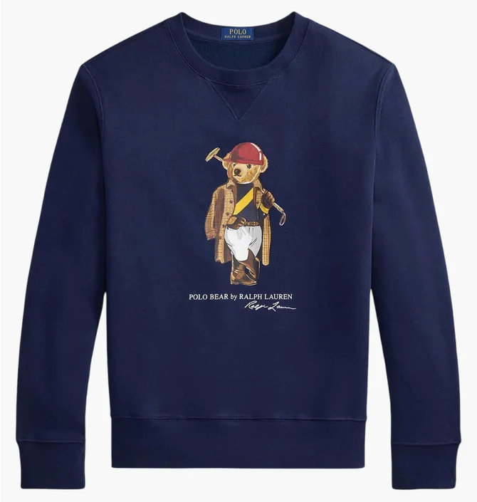 Свитшот мужской Ralph Lauren Polo Bear Blue 710B14625001