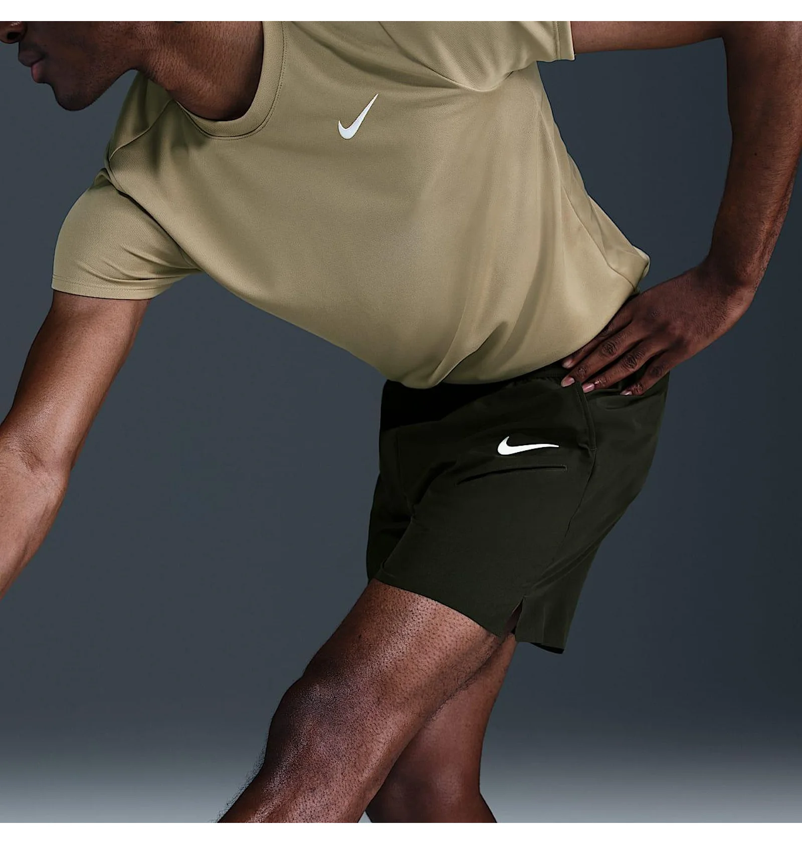 Nike Court Slam・Victory メンズS 上下セット ᐉ Шорты мужские Nike Court Slam Rg Dri-Fit Tennis Olive FZ6937