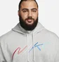 Худи мужское Nike Club Fleece MenS Brushed-Back Graphic Hoodie Grey FB7488-063