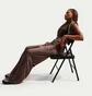 Штаны женские Nike Sportswear High-Waisted Wide-Leg Brown IQ0681-237