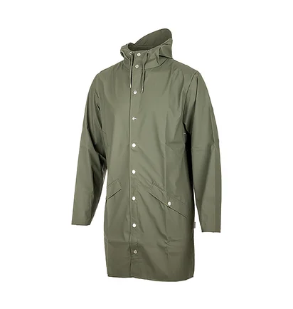 Пальто унісекс Rains Long Jacket Green 1202-OLIVE