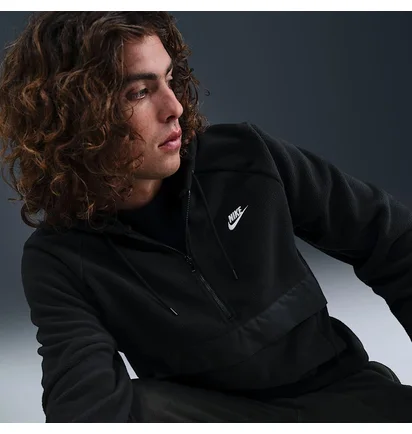 Толстовка чоловіча Nike Nk Club Winter Top Black HV1439-010