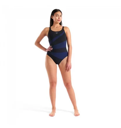 Купальник женский Arena Isabella Swimsuit Wing Back C Black/Blue 010814-570