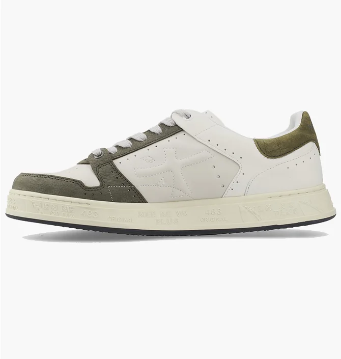 Кроссовки мужские Premiata Quinn Var.7098 Beige/Olive QUINN-7637