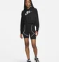 Худи женское Nike Sportswear Club Fleece WomenS Oversized Crop Graphic Hoodie Black DQ5850-010