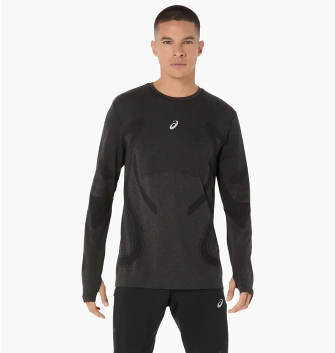 Лонгслив мужской Asics Road Seamless Ls Black 2011D356-001