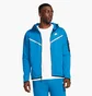 Толстовка мужская Nike Ech Fleece Windrunner Hoodie Full Zip Light Blue Cu4489-407