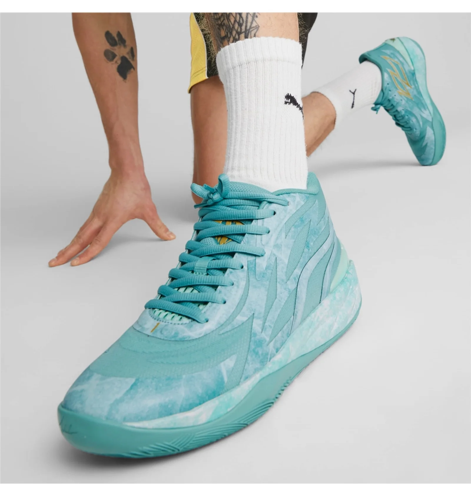 ᐉ Кроссовки унисекс Puma Mb.02 Jade Basketball Shoes Light Blue