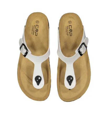 Тапочки женские Cmp Eco Mymosa Wmn Flip Flop White/Brown 3Q91036-A001