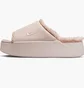 Тапочки женские Nike Calm Elevation Fur Beige HV8560-600