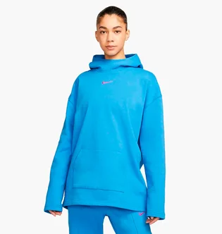 Худи унисекс Nike Sportswear Oversized Fleece Funnel-Neck Light Blue DZ5347-435